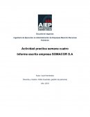 Informe escrito empresa SOMACOR S.A