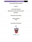Intervención Educativa Tipificación de la intervención educativa