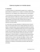 Violencia de género en el ámbito laboral