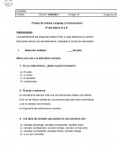 Prueba de síntesis 6 año básico