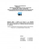 ANÁLISIS MODO Y EFECTO DE FALLAS A LA MAQUINA EMPAQUETADORA