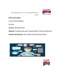 Fundamentos para el aprendizaje y el éxito profesional . Mis metas académicas