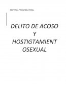 DELITO DE HOSTIGAMIENTO Y ACOSO SEXUL