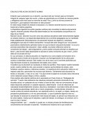 EDUCACION: RELACION DOCENTE ALUMNO