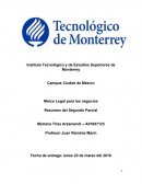 Marco Legal para los negocios Resumen del Segundo Parcial