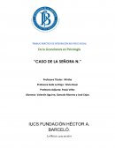 Historia clinica CASO DE LA SEÑORA N.