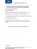 DEPARTAMENTO DE RECURSOS HUMANOS EVALUACIÓN DE CLIMA ORGANIZACIONAL
