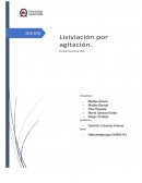Lixiviación por agitación