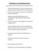 Preguntas a una asistente social