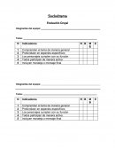 Sociodrama. Evaluación Grupal