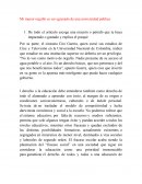 Analisis ser egresado de una universidad publica