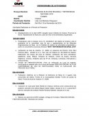 CRONOGRAMA DE ACTIVIDADES