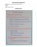 EVALUACIÓN FORMATIVA