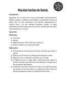 Macetas hechas de llantas