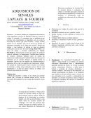 ADQUISICION DE SENALES LAPLACE & FOURIER