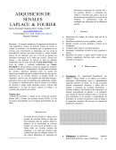 Adquisicion de señales Laplace & Fourier