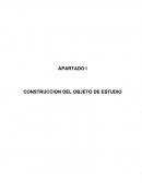 Construcción del objeto de estudio