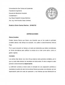 DEPRECIACIONES. Página 1