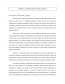 SOBRE LA CONSTITUCIÓN DEL SUJETO