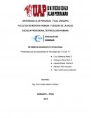 INFORME DE DIAGNOSTICO SITUACIONAL Presentado por las estudiantes de Psicología del VI Ciclo “A”