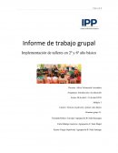 Informe de Elementos del Curriculum y Evaluacion