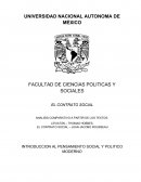 ANALISIS COMPARATIVO A PARTIR DE LOS TEXTOS: LEVIATÁN – THOMAS HOBBES EL CONTRATO SOCIAL – JUAN JACOBO ROUSSEAU