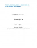 Actividad integradora 3. Selección de texto e ideas aplicables. El Principito