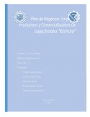 PLAN DE NEGOCIOS: EMPRESA PRODUCTORA Y COMERCIALIZADORA DE JUGOS FRUTALES “DISFRUTA”