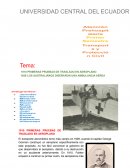 1910. Primeras pruebas de traslado en aeroplano