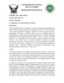 Ensayo sobre la otredad y la realidad nacional