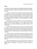 Ensayo "diles que no me maten"