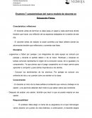 Enumera 7 características del nuevo modelo de docente en Educación Física