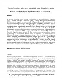 SARCOMA HISTIOCITICO. Página 1