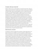 Conceptos utiles para emprender