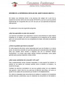 INFORME DE LA EXPERIENCIA ESCOLAR DEL QUINTO GRADO GRUPO A