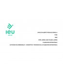 Actividad de aprendizaje Conceptos y proceso de la planeación estratégica