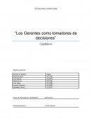 Los Gerentes como tomadores de decisiones
