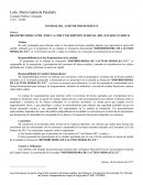 INFORME DEL AUDITOR INDEPENDIENTE