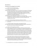 Mercadotecnia Cuestionario de investigación de mercados