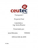 Proyecto de Transporte empresa “SERVELEC de S.A de C.V”