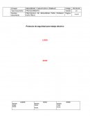 Protocolo de seguridad para trabajo eléctrico