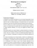 Metodologia de investigación. Fundamentación Pedagógica