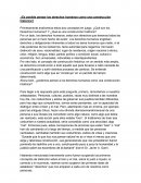 ¿Es posible pensar los derechos humanos como una construcción histórica?