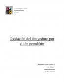 Oxidación del ion yoduro por persulfato