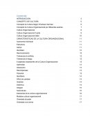 CULTURA ORGANIZACIONAL. Concepto de Cultura Según Diversas Ciencias