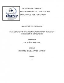 NARCOTRÁFICO EN SINALOA. Página 1