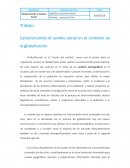 Caracterizando el cambio social en el contexto de la globalización