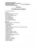 LABORATORIO DE FITOQUÍMICA II PRACTICA Nº Té: Aislamiento de Cafeína