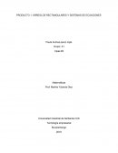 PRODUCTO 1: ARREGLOS RECTANGULARES Y SISTEMAS DE ECUACIONES