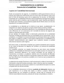 FUNDAMENTOS DE LA EMPRESA Entorno de la Contabilidad - Breve reseña
